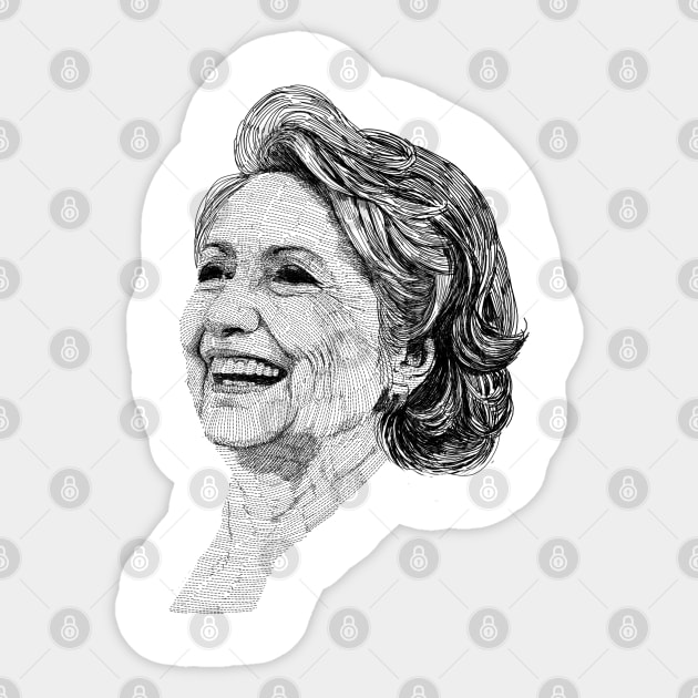 Hillary Clinton Sticker by barmalisiRTB